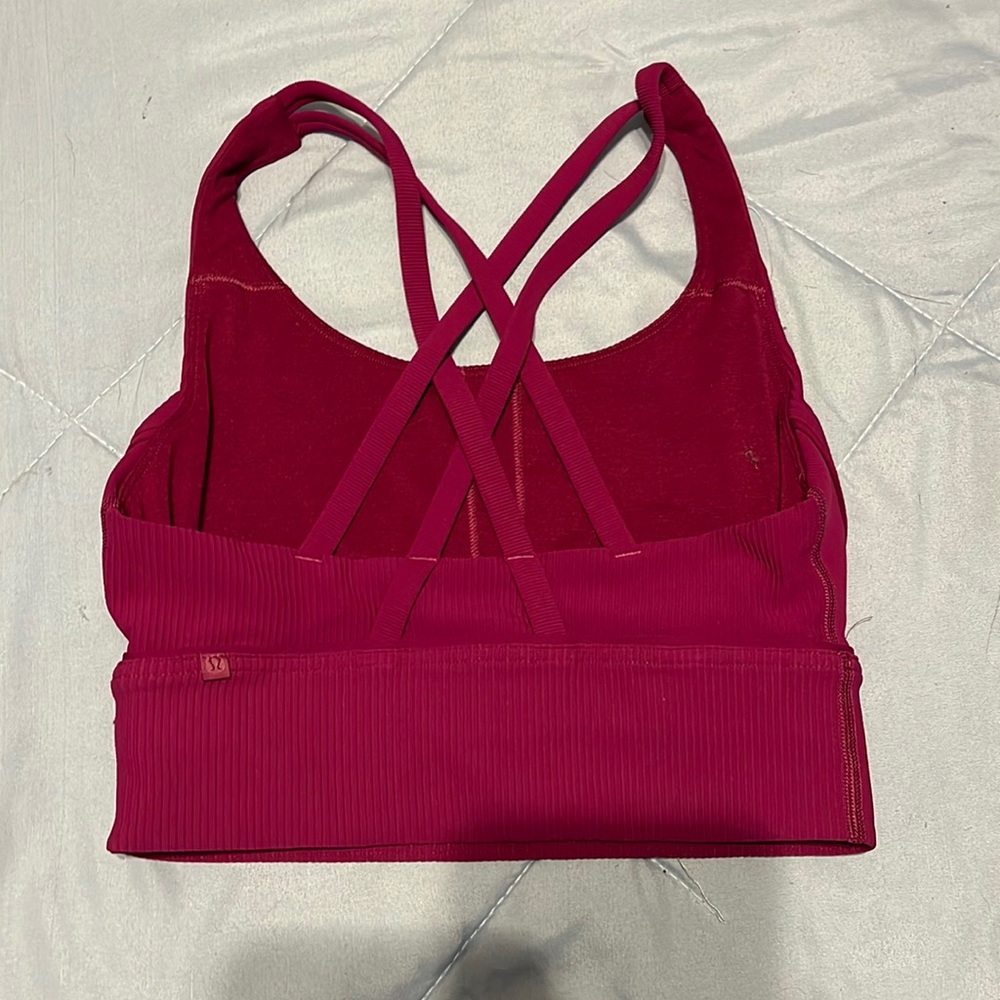 Lululemon ribbed energy longline sports bra